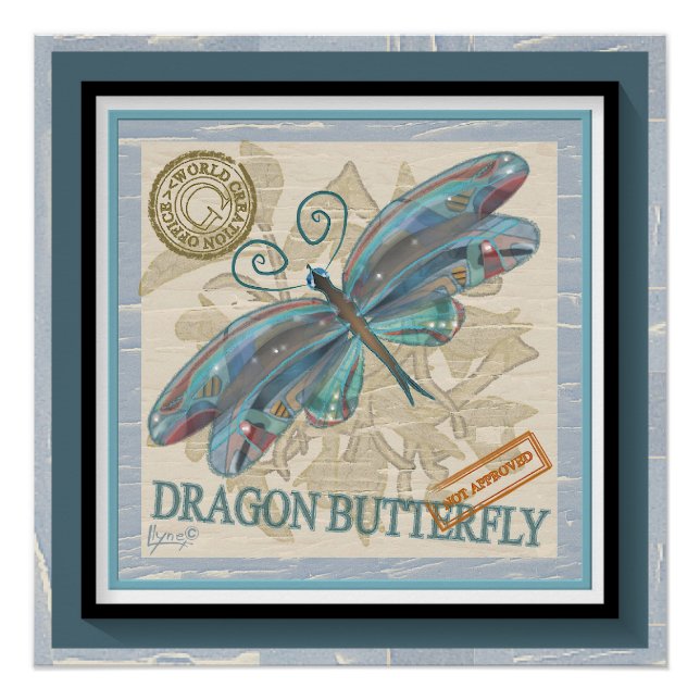 G Creation Office dragonfly Poster (Front)