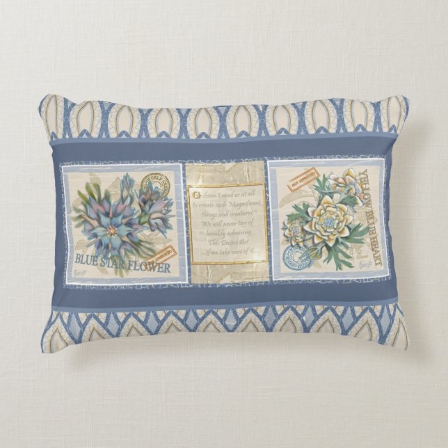 G Creation Office flower Accent Pillow (Front)
