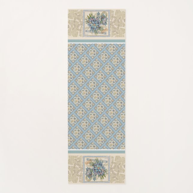 G Creation Office flower Yoga Mat (Front)