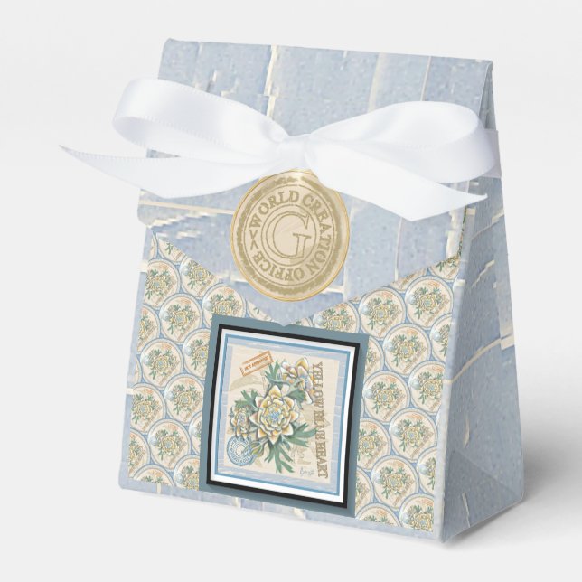 G Creation Office yellow flower Favor Box (Front Side)