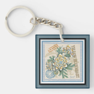 G Creation Office yellow flower Keychain