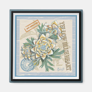 G Creation Office yellow flower Magnet