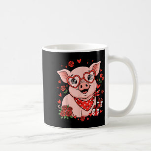 G Cute Farm Animal Sungles Heart Love Valentine  Coffee Mug