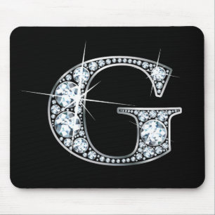 "G" Diamond Bling Mousepad