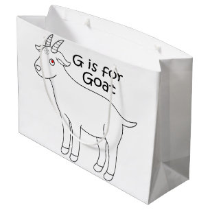G est pour le sac de cadeau de chèvre
