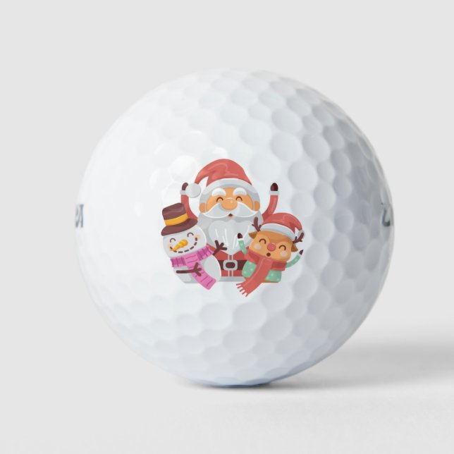 G Father Christmas Golf Balls (Front)