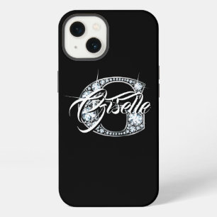 G Faux Diamond Bling Monogram iPhone 13 Case