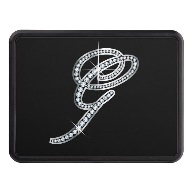 G Faux "Diamond Bling" Trailer Hitch Cover (Front)