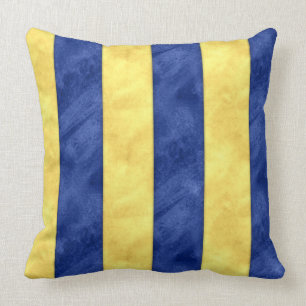 G Golf Watercolor Nautical Signal Maritime Flag Throw Pillow