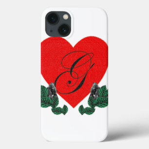 G in a heart ( customizable) iPhone 13 case