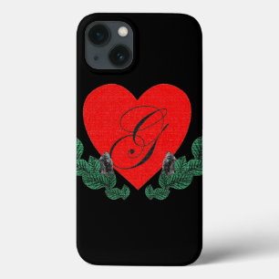 G in a heart ( customizable) iPhone 13 case