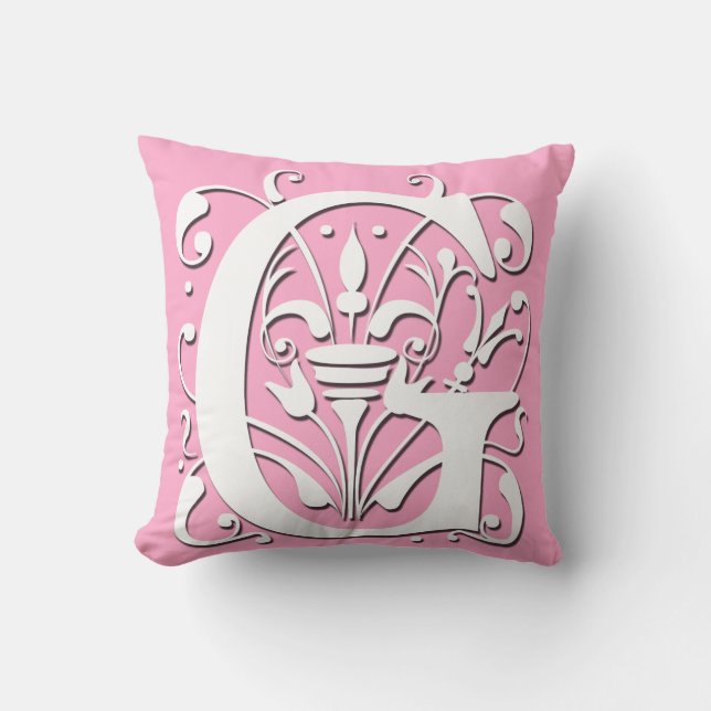 G Initial letter Monogram - Cushion (Front)