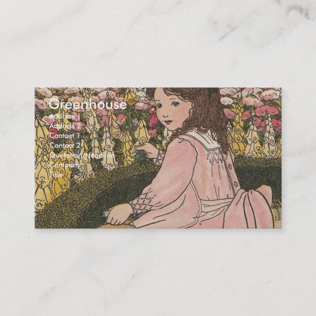 G is For Garden Business Card (Front)