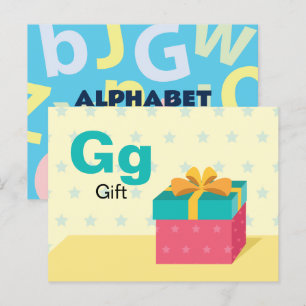 G is for Gift - Alphabet Flash Card