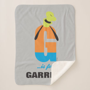 G is for Goofy   Add Your Name Sherpa Blanket