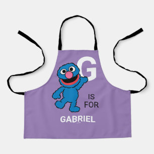 G is for Grover   Add Your Name Apron