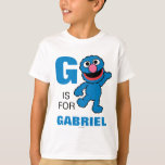 G is for Grover | Add Your Name T-Shirt<br><div class="desc">Personalize this fun Grover design by adding your name and first letter. © 2014 Sesame Workshop. www.sesamestreet.org</div>