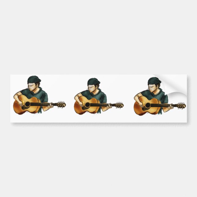 G is for Guitar Bumper Sticker (Front)