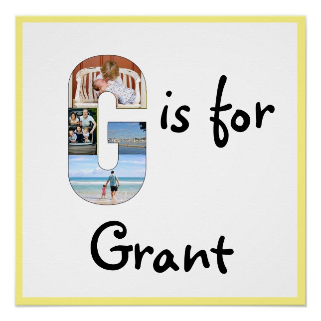 G is for Name Poster (Front)
