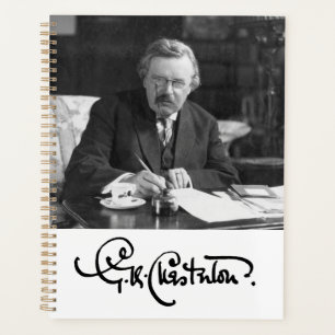 G. K. Chesterton at Work Notebook Planner