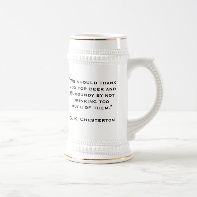 G. K. Chesterton Beer Stein (Right)
