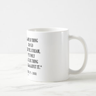 G.K. Chesterton Dead Thing Stream Living Thing Coffee Mug