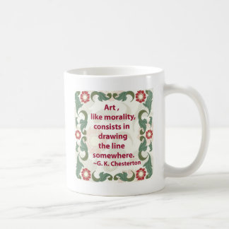 G. K. Chesterton on Art and Morality Coffee Mug
