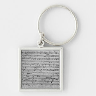 G major for violin, harpsichord and violoncello keychain