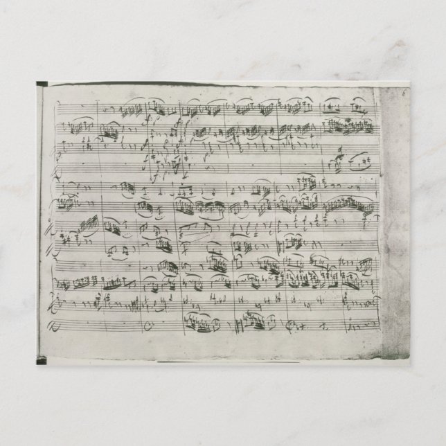 G major for violin, harpsichord and violoncello postcard (Front)