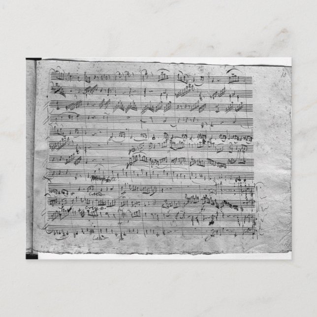 G major for violin, harpsichord and violoncello postcard (Front)