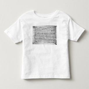 G major for violin, harpsichord and violoncello toddler t-shirt