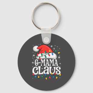 G-mama Claus Funny Xmas Christmas Grandma Holiday  Keychain