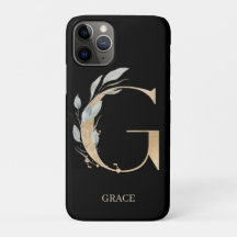 G Monogram Floral Personalized