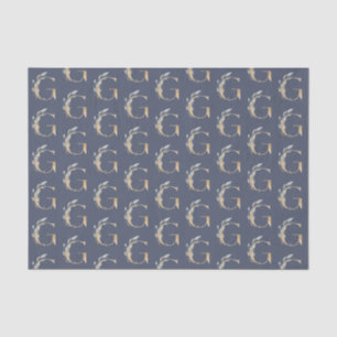 G Monogram Floral Tissue Paper