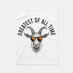 G.o.a.t. Funny Goat Lover Farm Animal Farmer  Fleece Blanket