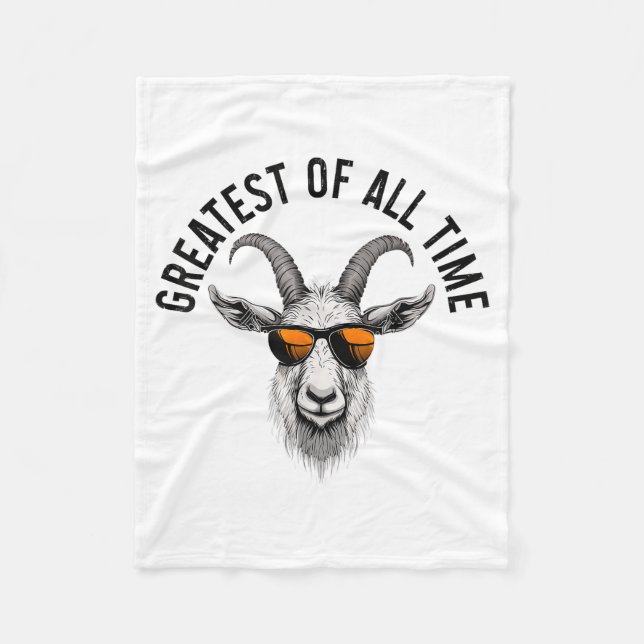 G.o.a.t. Funny Goat Lover Farm Animal Farmer  Fleece Blanket (Front)