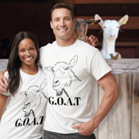  G.O.A.T Quote Funny Goat Drawing