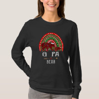 G Pa Bear Christmas Rainbow Leopard Family Christm