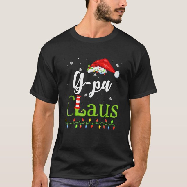 G-Pa Claus Christmas Pajama Family Matching Xmas T-Shirt (Front)