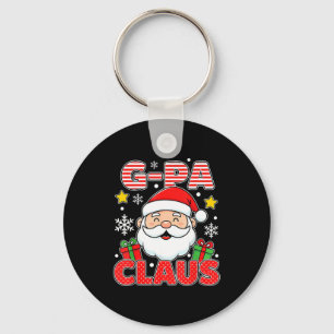 G-pa Claus Shirt Group Matching Family Christmas Keychain