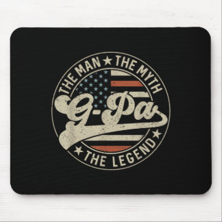 G-Pa The One And Only The Legend Flag Fathers Day Mouse Pad