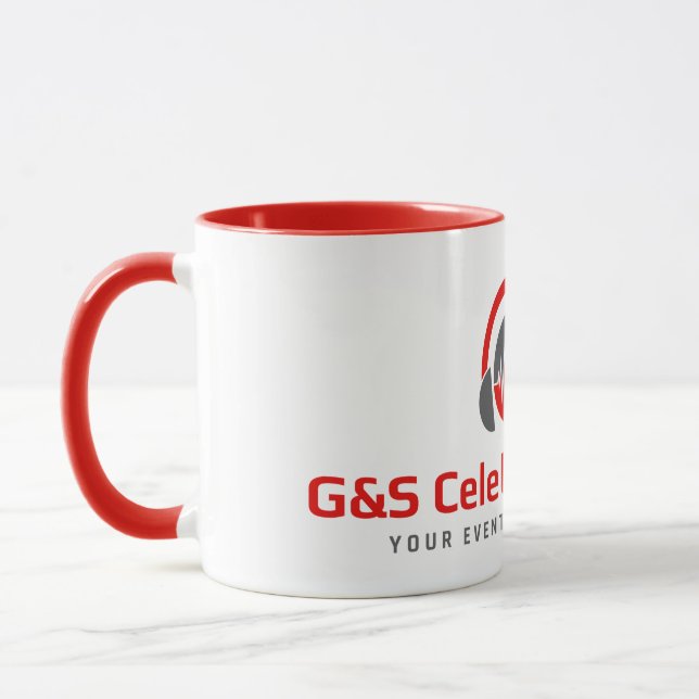 G&S Célébration de la tasse rouge et blanche (Gauche)