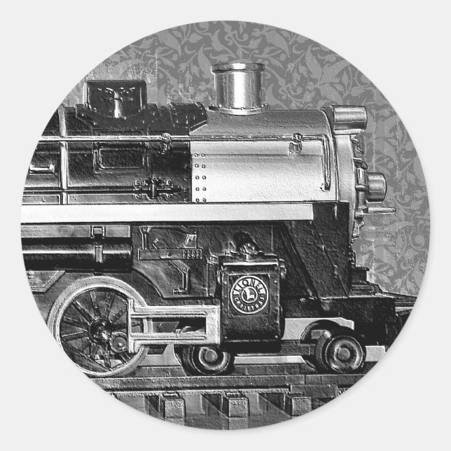 G Scale Model Train Classic Round Sticker (Front)