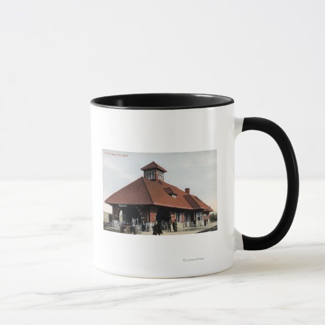G T & R Railroad Depot Mug (Right)