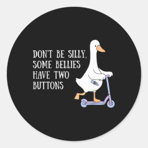 G-Tube Awareness Silly Goose Tubie Mom Feeding Classic Round Sticker