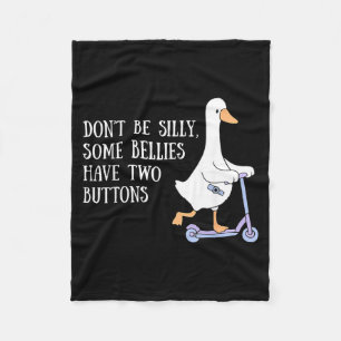 G-Tube Awareness Silly Goose Tubie Mom Feeding Fleece Blanket