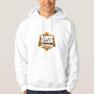 G&V Emblem White Hoodie – Made in US
