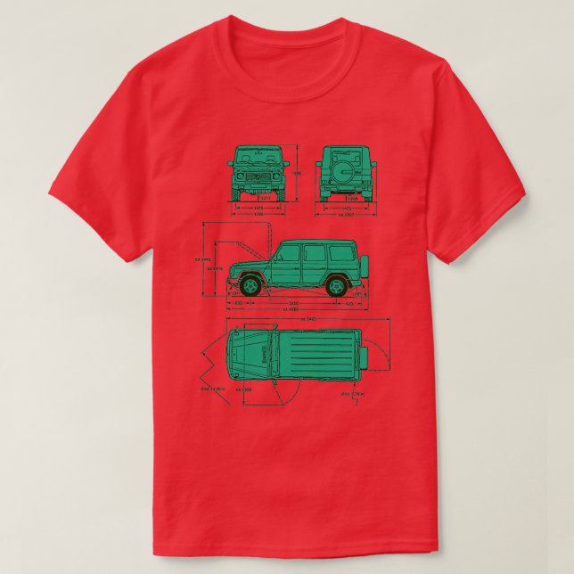G Wagen mint  T-Shirt (Design Front)