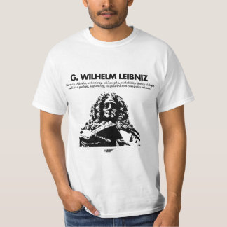 G. Whilelm Leibniz white T-shirt