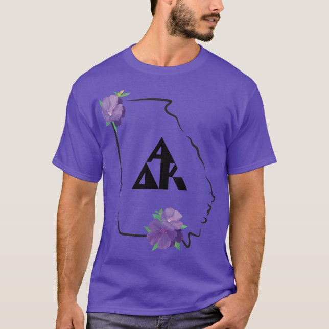 GA Alpha Delta Kappa Tshirt dark w black letters (Front)